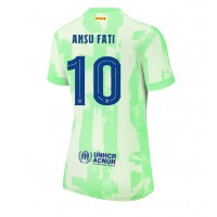 Maglia Calcio Barcelona Ansu Fati #10 Terza Divisa Donna 2024-25 Manica Corta